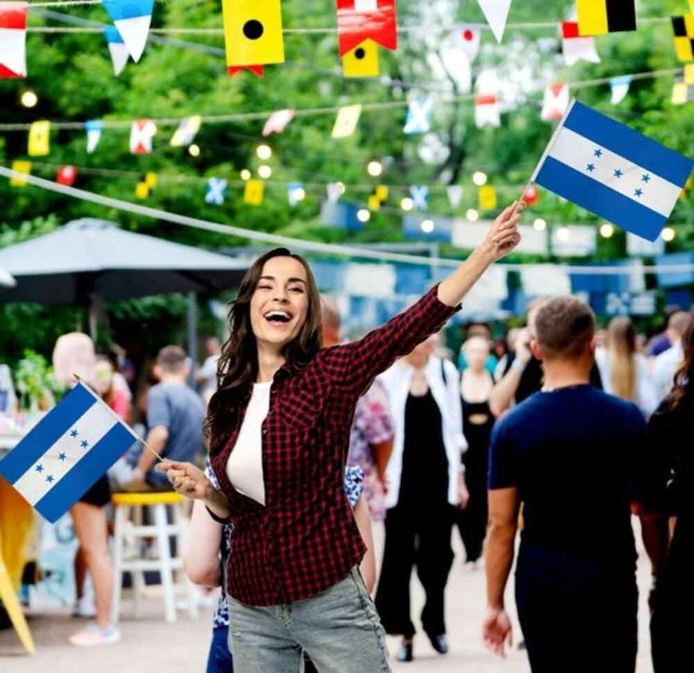 Honduras 12" x 18" Stick Flags – Perfect for Events – Sold by the Dozen - New